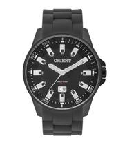 Relogio Orient Masculino pulseira de borracha todo preto black a prova de agua MPSP1015 P1PX