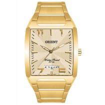 Relógio Orient Masculino Quadrado Dourado - GGSS1007 C2KX