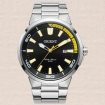 Relógio Orient Masculino Quartz Redondo Prova Dágua Aço Inóx Casual Prata MBSS1197A PYSX