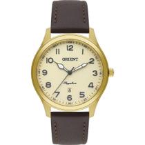Relógio Orient Masculino Ref: Mgsc1015 C2nx Slim Dourado