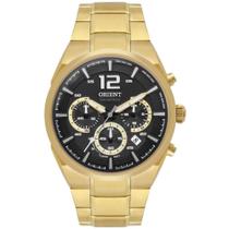 Relógio Orient Masculino Ref: Mgssc055 P2kx Solar Cronógrafo Dourado
