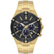 Relógio Orient Masculino Ref: Mgssc064 G1kx Solar Cronógrafo Dourado