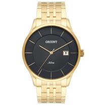 Relógio orient masculino slim dourado mgss1127 g1kx