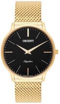 Relógio Orient Masculino Slim Mgsss005 P1Kx Safira Dourado