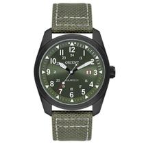 Relógio ORIENT masculino solar nylon verde MPSN1004 E2EB