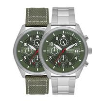 Relógio Orient Masculino Solar tech Militar Verde Mbssc251
