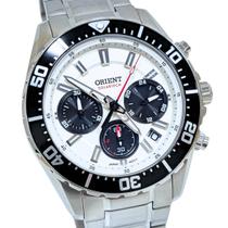 Relógio Orient Masculino Solartech Panda Safira MBSSC288 S1SX Relógio Orient Masculino Solartech Panda Safira MBSSC288 S1SX