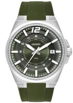 Relógio ORIENT masculino verde prata silicone MBSP1034 E2EX Relógio ORIENT masculino verde prata silicone MBSP1034 E2EX