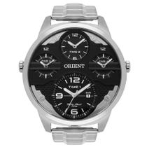 Relógio Orient Masculino XL Multitime Prateado MBSST002 P2SX