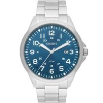 Relógio Orient Mostrador Azul com Numeros Masculino MBSS1380 D2SX Relógio Orient Mostrador Azul com Numeros Masculino MBSS1380 D2SX