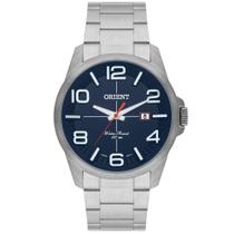 Relógio Orient Prata/ Azul Mbss1289 D2sx Caixa Grande 4,5cm Relógio Orient Prata/ Azul Mbss1289 D2sx Caixa Grande 4,5cm