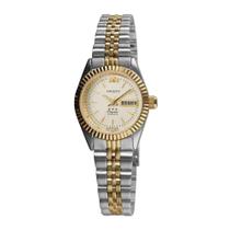 Relógio Orient Prata Dourado Feminino 559EB3NH C1SK Relógio Orient Prata Dourado Feminino 559EB3NH C1SK