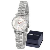 Relógio Orient Prateado Pequeno Resistent de Pulso Feminino