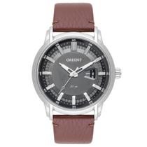 Relógio Orient Pulseira Couro Eternal Masculino MBSC1039 Prata