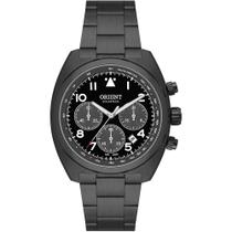 Relógio Orient Solartech Cronógrafo Analógico Preto Original MPSSC040 P2PX