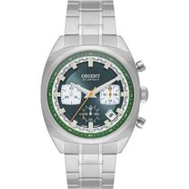 Relógio Orient Solartech Cronógrafo Prata Neo Vintage MBSSC269 E1SX Relógio Orient Solartech Cronógrafo Prata Neo Vintage MBSSC269 E1SX