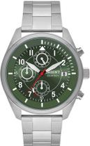Relógio Orient Solartech Cronógrafo Verde Militar Troca Pulseira MBSSC251 E2SX