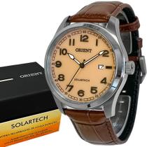 Relógio Orient Solartech Masculino Prata Analógico Original