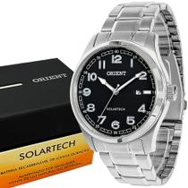 Relógio Orient Solartech Prata Masculino Luxo Analógico