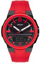 Relógio ORIENT Solartech vermelho anadigi MTSPA004 P1VX Relógio ORIENT Solartech vermelho anadigi MTSPA004 P1VX