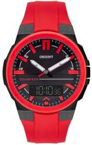 Relógio ORIENT Solartech vermelho anadigi MTSPA004 P1VX Relógio ORIENT Solartech vermelho anadigi MTSPA004 P1VX