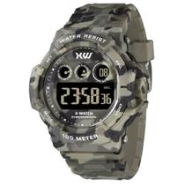 Relógio original x-watch masculino camuflado