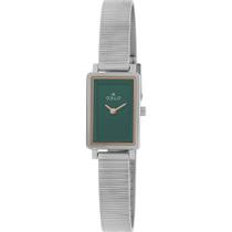 Relógio Oslo Feminino Ref: Olbsssvx0001 E1sx Slim Prateado Retangular Relógio Oslo Feminino Ref: Olbsssvx0001 E1sx Slim Prateado Retangular