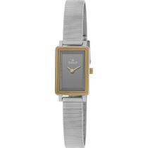 Relógio Oslo Feminino Ref: Oltsssvx0001 G1sx Slim Bicolor Retangular