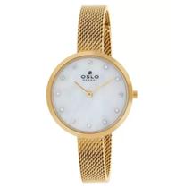 Relógio Oslo Feminino Slim Dourado Madripérola Ofgsss9t0002