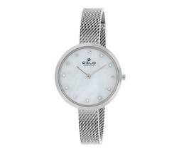 Relógio Oslo Feminino Slim OFBSSS9T0002-B1SX Prata Relógio Oslo Feminino Slim OFBSSS9T0002-B1SX Prata