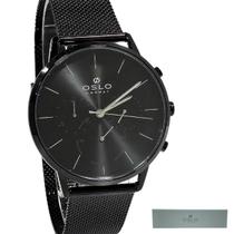 Relógio Oslo Masculino Cronógrafo Preto OMPSSCVD0007 P1PX Relógio Oslo Masculino Cronógrafo Preto OMPSSCVD0007 P1PX
