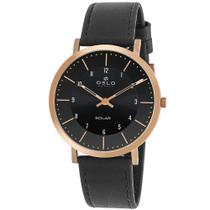 Relógio Oslo Masculino Slim OMRSCSVS0001 P2PX Pulseira Couro Solar Relógio Oslo Masculino Slim OMRSCSVS0001 P2PX Pulseira Couro Solar