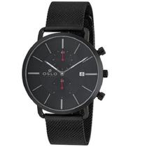 Relógio Oslo Masculino Slim Preto P1Px Ompsscym0001