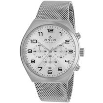 Relógio Oslo Slim Cronógrafo Prata - OMBSSCVD0011 S2SX