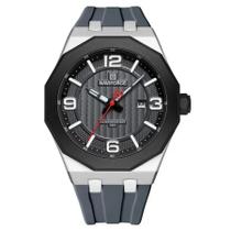 relógio para homem pulseira de silicone 3atm resistente à água data automática
