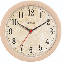 Relógio Parede 22 Cm Bege Pequeno Cozinha Herweg 660100-324