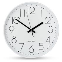 Relógio Parede 30cm Redondo Decorativo Escritório Recepção Relógio Parede 30cm Redondo Decorativo Escritório Recepção
