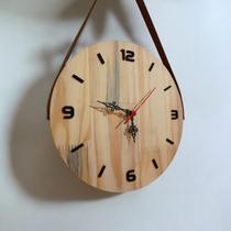 Relógio Parede Art & Lar Pinus 30cm Casa Cozinha Sala