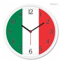 Relogio Parede Bandeira Italia Italiana Presente Decorativo - RelóGil