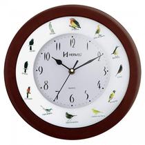 Relógio Parede Canto Pássaros Brasileiros Herweg 6370-84