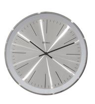 Relógio Parede Clássico Metalizado - Analógico - Cromado - Herweg - 6497