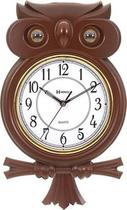 Relógio Parede Coruja Pêndulo Musical Herweg 530006-84 Relógio Parede Coruja Pêndulo Musical Herweg 530006-84