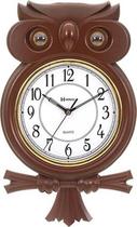 Relógio Parede Coruja Pêndulo Musical Herweg 530006-84 Relógio Parede Coruja Pêndulo Musical Herweg 530006-84