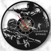 Relógio Parede Counter Strike Cs Nerd Games Pc Geek Vinil Lp Promoção