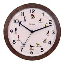 Relógio Parede Cozinha Sala Escritório 26Cm Passáros Herweg