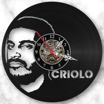 Relógio Parede Criolo Rap Vinil Lp Decoração Retrô Vintage Promoção Relógio Parede Criolo Rap Vinil Lp Decoração Retrô Vintage Promoção