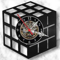 Relógio Parede Cubo Mágico Nerd Geek Vinil Lp Decoração Arte Promoção Relógio Parede Cubo Mágico Nerd Geek Vinil Lp Decoração Arte Promoção