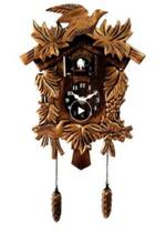 Relógio Parede Cuco Clássico 5 Folhas Floresta Negra Corda Diária 25 Cm Nogueira Relógio Parede Cuco Clássico 5 Folhas Floresta Negra Corda Diária 25 Cm Nogueira
