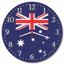 Relogio Parede Decorativo Bandeira Australia Decoracao Australiana Presente 30cm