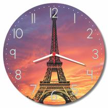 Relogio Parede Decorativo Torre Eiffel Paris Viagem Decoracao Sala Cozinha Turismo Presente 30cm - RelóGil